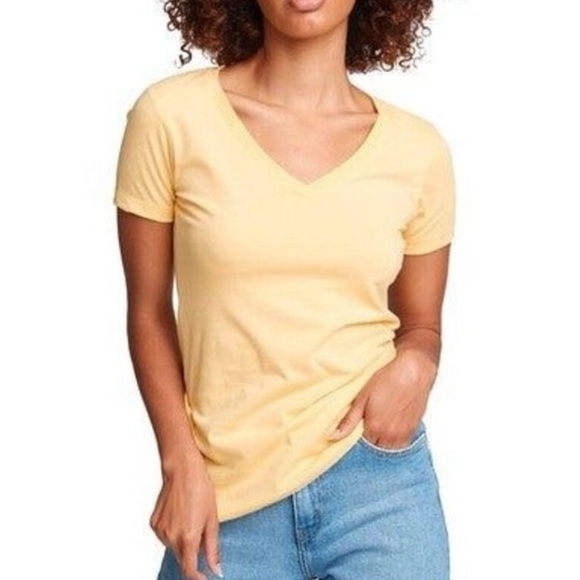 Five T-Shirt Set - V-Neck, Short Sleeve - Blue, Pink, Teal, Fuchsia, & Black - Picture 15 of 16